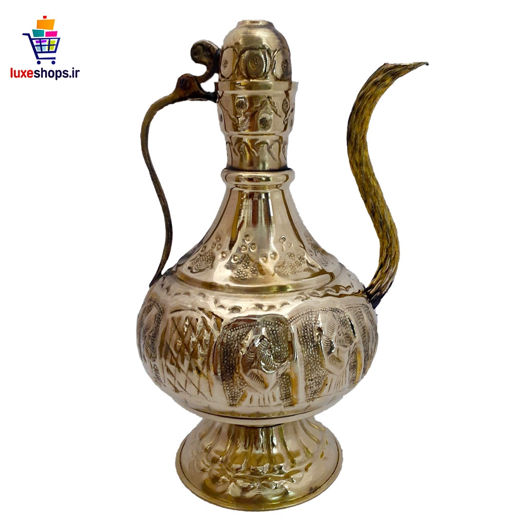 سرویس سماور ذغالی 3 لیتر برنجی