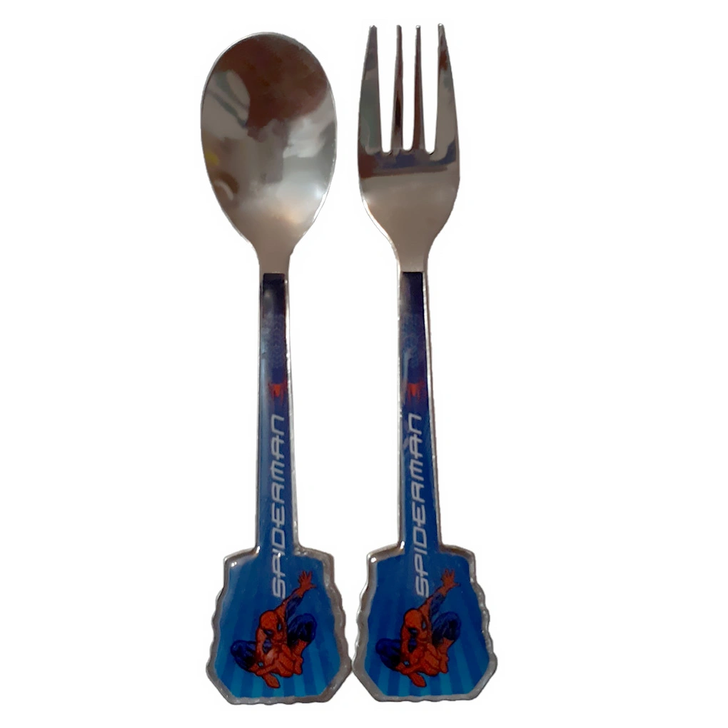 قاشق و چنگال کودک طرح اسپایدرمن