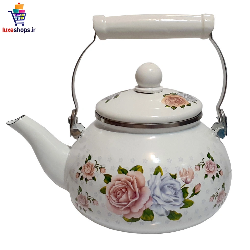 ست قوری و کتری لعابی