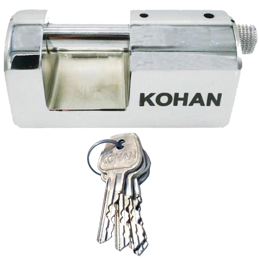 قفل کتابی کهن کلید دو پله