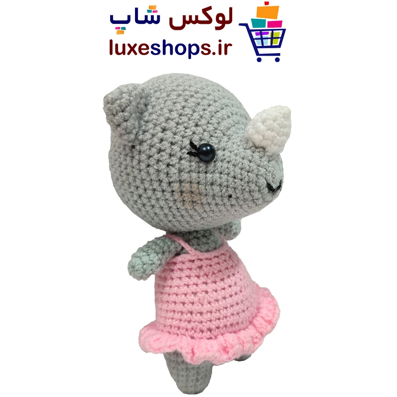 عروسک بافتنی کرگدن