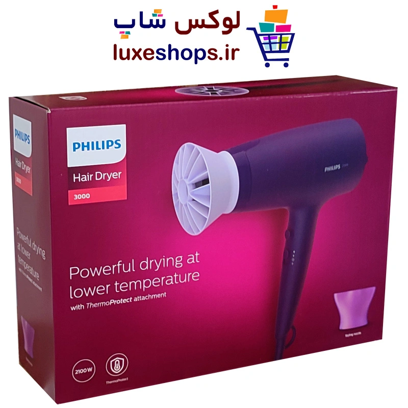 سشوار حرفه ای فیلیپس مدل BHD340