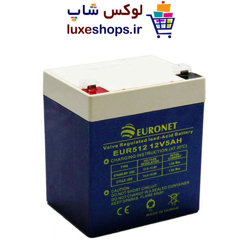 باتری یو پی اس 12 ولت 5 آمپر یورونت مدل EUR512