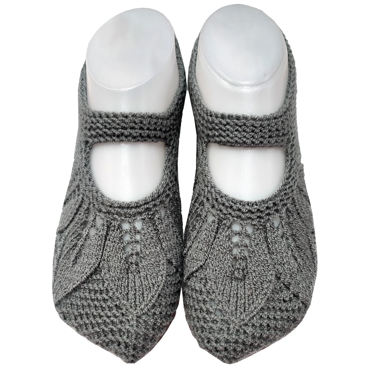 پاپوش بافتنی گلبرگ