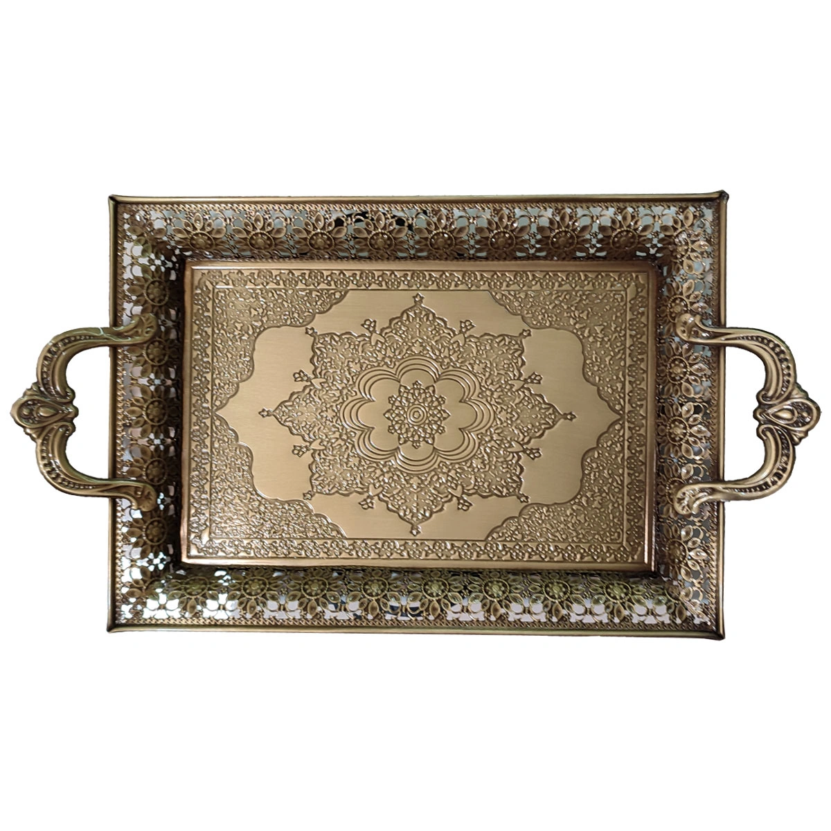 سینی مستطیل زمرد