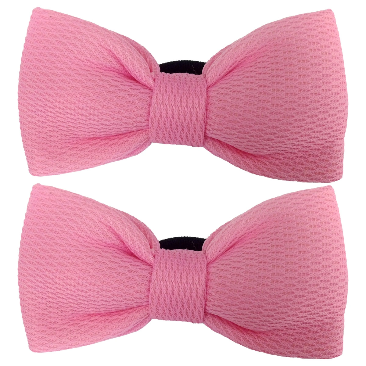 کش مو دو عددی مدل پاپیون رنگ صورتی