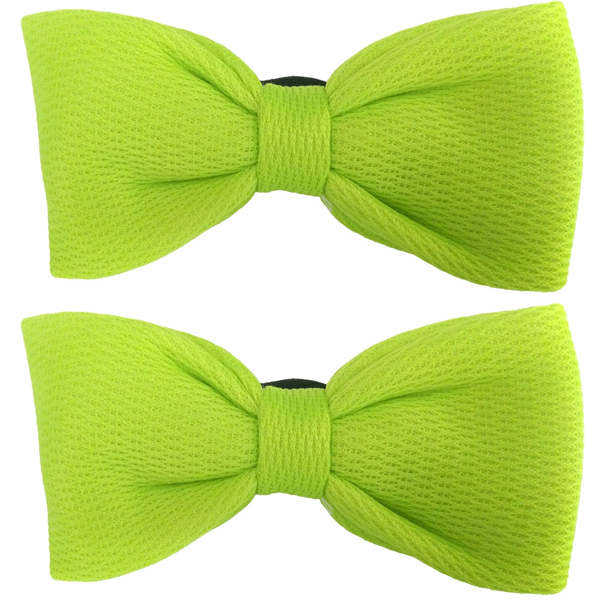 کش مو دوعددی مدل پاپیون رنگ زرد