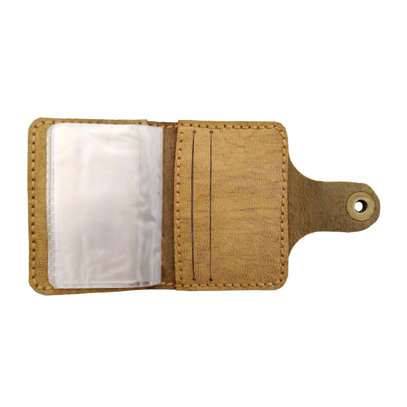 کیف  جا کارتی چرم طبیعی دست دوز مدل kkg-02 