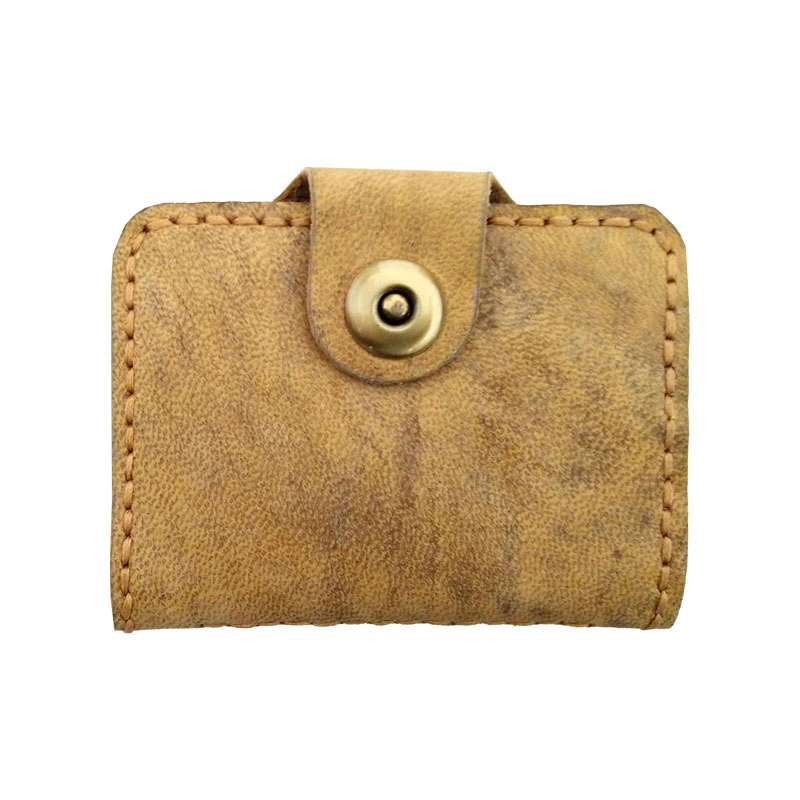 کیف  جا کارتی چرم طبیعی دست دوز مدل kkg-02 