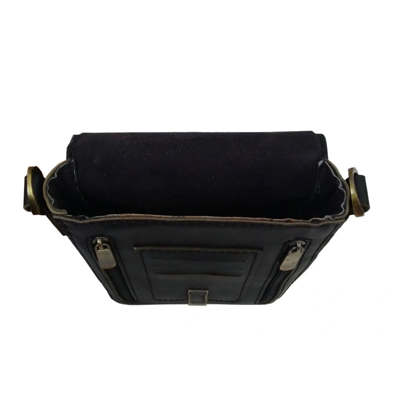 کیف دوشی چرم طبیعی گاوی دست دوز مدل kdg-01