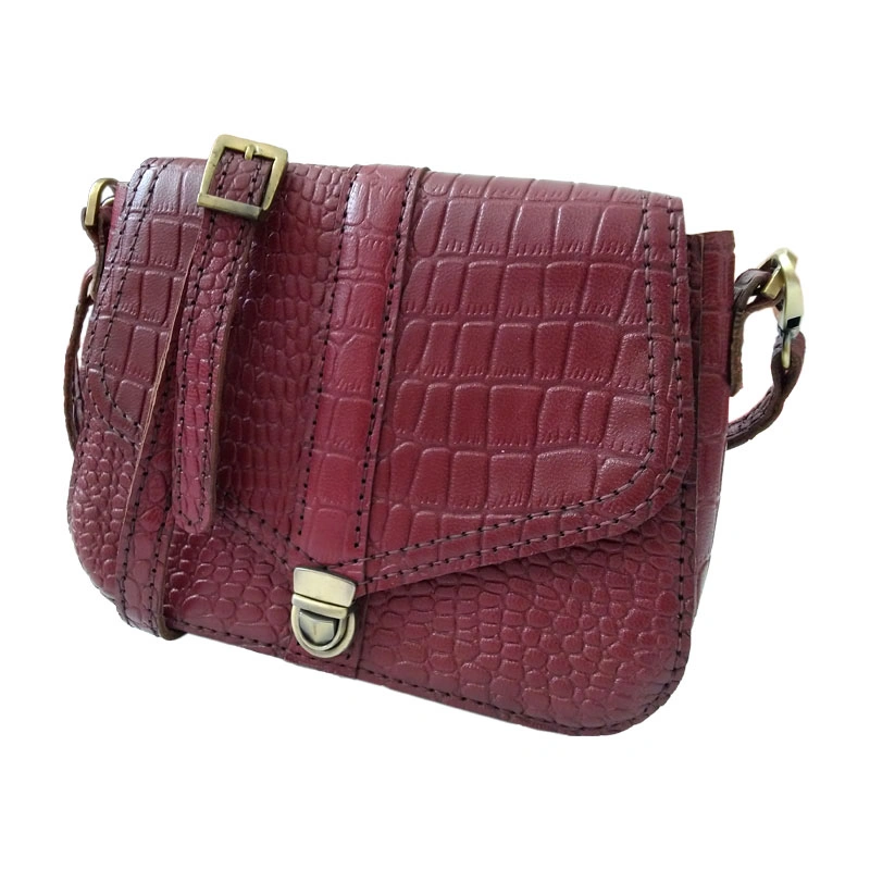 کیف دوشی چرم طبیعی دست دوز مدل kdg-09 