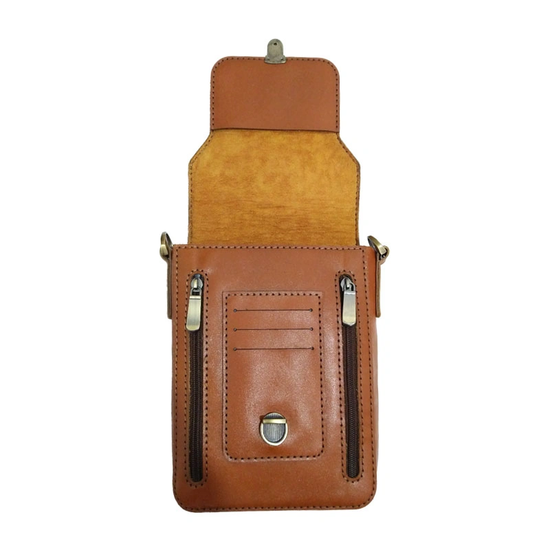 کیف دوشی چرم طبیعی گاوی دست دوز مدل kdg-14  