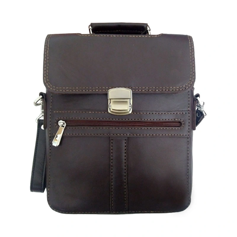 کیف دوشی چرم طبیعی گاوی دست دوز مدل kdg-18 