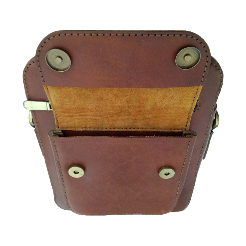 کیف دوشی چرم طبیعی گاوی دست دوز مدل kdg-17