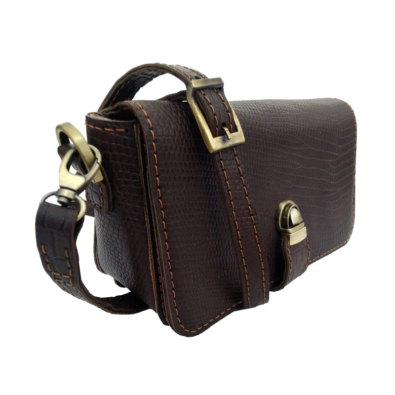 کیف دوشی چرم طبیعی دست دوز مدل kdg-16   