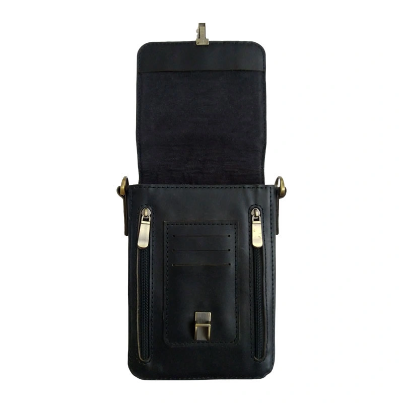 کیف دوشی چرم طبیعی گاوی دست دوز مدل kdg-01