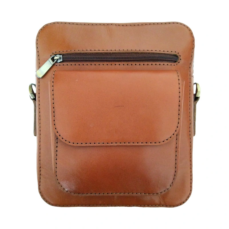 کیف دوشی چرم طبیعی گاوی دست دوز مدل kdg-17 