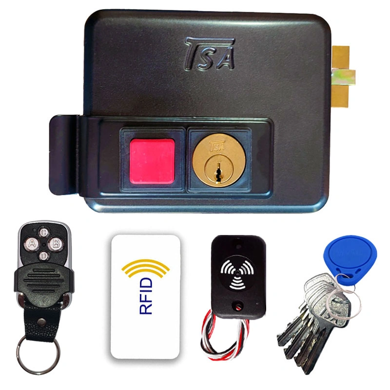 قفل برقی حیاطی تسا TSA مدل ریموت و تگ و کارت (5 کلید)