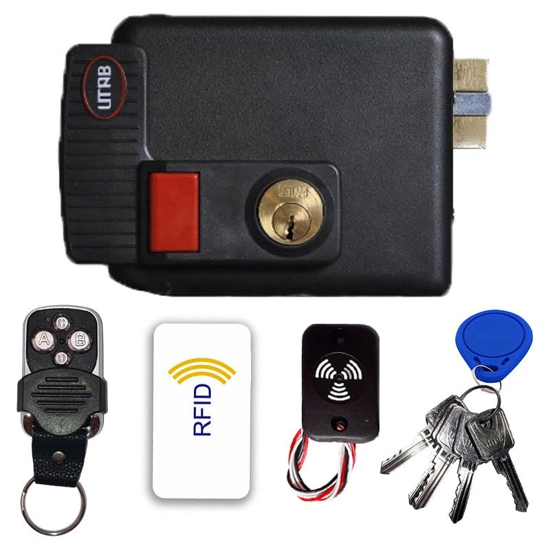قفل برقی حیاطی یوتاب 898 تگ و کارت و ریموت دار بتا (5 کلید)