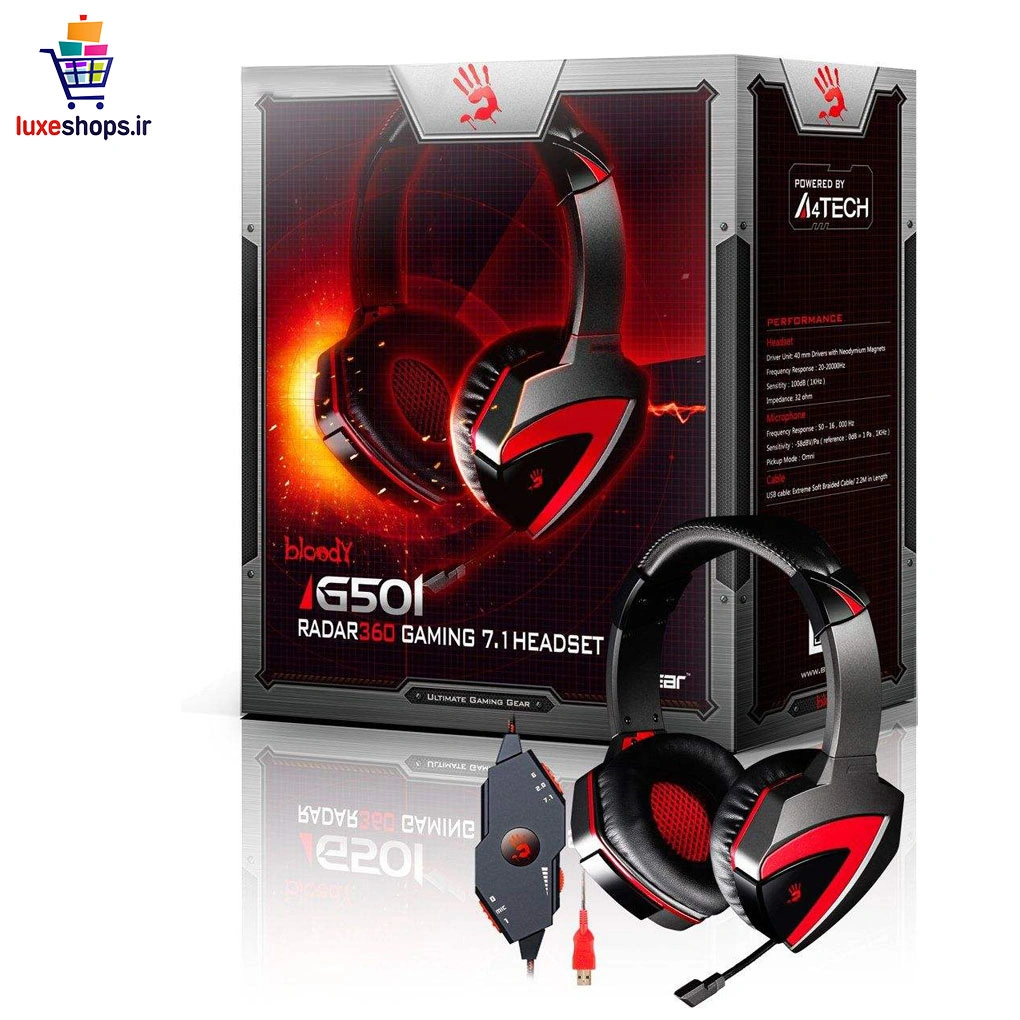 هدفون (هدست) ای فورتک مدل Bloody G501