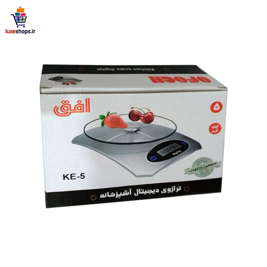ترازو آشپزخانه افق مدل توت فرنگی KE-5