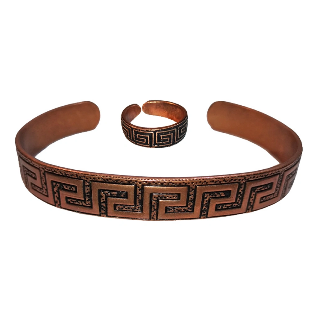 نیم ست مسی طرح گل