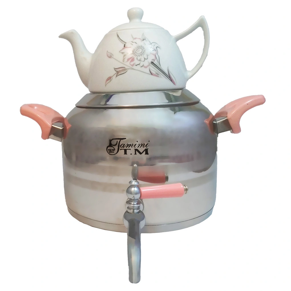 ست قوری و کتری استیل درجه یک