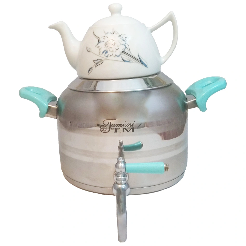 ست قوری و کتری استیل درجه یک