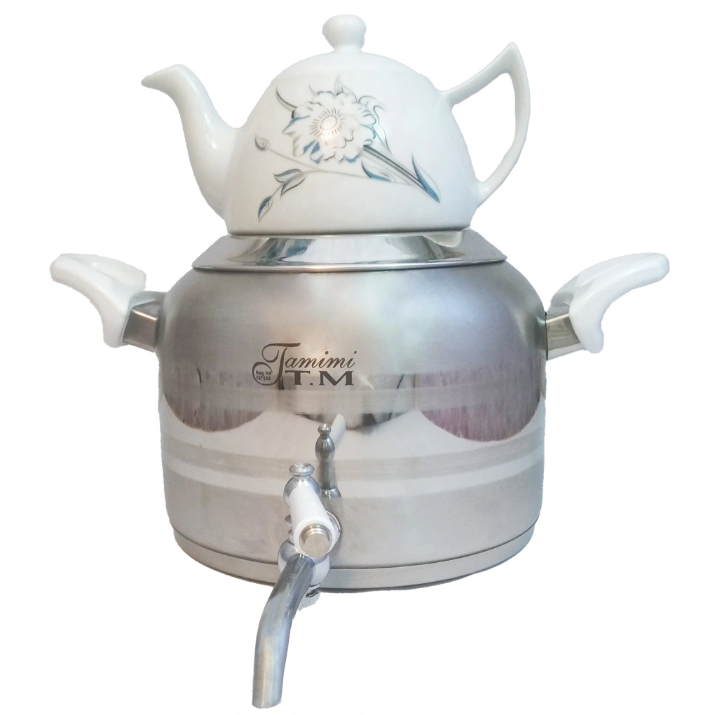 ست قوری و کتری استیل درجه یک