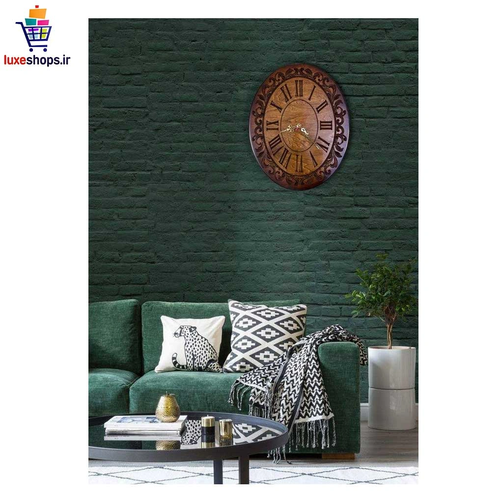 ساعت دیواری چوبی روزنتال قطر 50