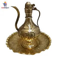سرویس سماور ذغالی 3 لیتر برنجی