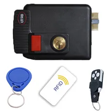 قفل برقی حیاطی یوتاب 898 تگ و کارت و ریموت دار بتا (5 کلید)