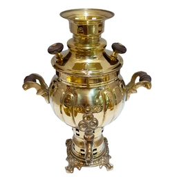 سماور برنجی مدل زغالی