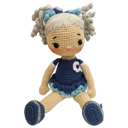 عروسک بافتنی دختر سحر خانوم