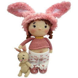 عروسک بافتنی دختر بامزه