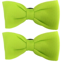 کش مو دوعددی مدل پاپیون رنگ زرد