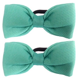 کش مو دو عددی مدل پاپیون رنگ سبز