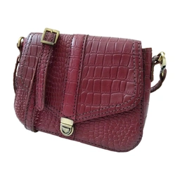 کیف دوشی چرم طبیعی دست دوز مدل kdg-09 