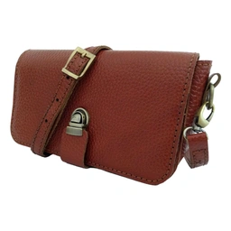 کیف دوشی چرم طبیعی دست دوز مدل kdg-10  