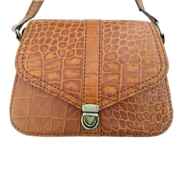 کیف دوشی چرم طبیعی دست دوز مدل kdg-07 