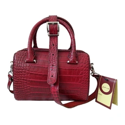 کیف دوشی چرم طبیعی گاوی دست دوز مدل kdg-03 