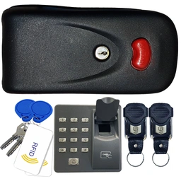 قفل برقی کله گاوی مدل اثرانگشتی و رمزی و تگ و کارت و ریموتی بتا (5 کلید)