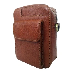 کیف دوشی زنانه و مردانه چرم طبیعی گاوی مدل kdg-24  