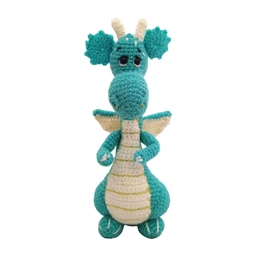 Donny dinosaur knitted doll