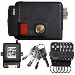 قفل برقی حیاطی یوتاب مدل 898 با 5 ریموت و رسیور صنعتی و 5 کلید