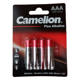 باتری نیم قلمی کملیون مدل Plus Alkaline بسته 4 عددی