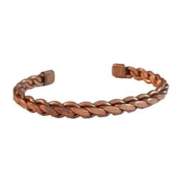 دستبند مسی طرح بافت