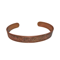 دستبند مسی طرح گل