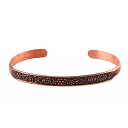 دستبند مسی طرح گل