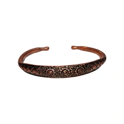 دستبند مسی طرح گل مدل مفتولی